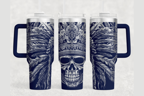 Aztec 40oz Laser Tumbler Wrap SVG