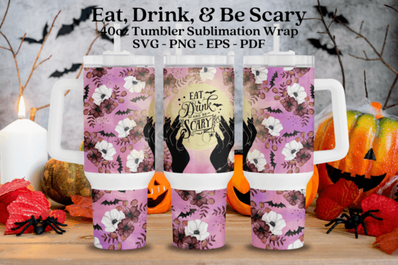 Be Scary Halloween 40oz Tumbler Wrap SVG