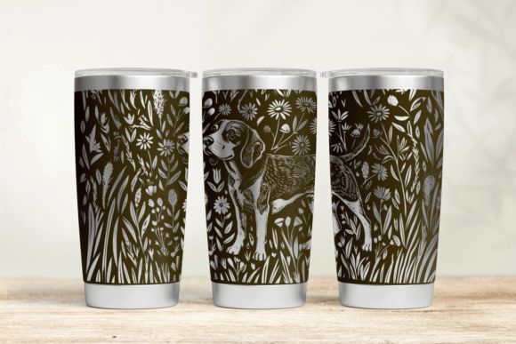 Beagle Tumbler Wrap SVG