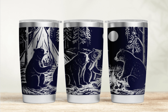 Bear 30oz 20oz Laser Tumbler Wrap SVG Review