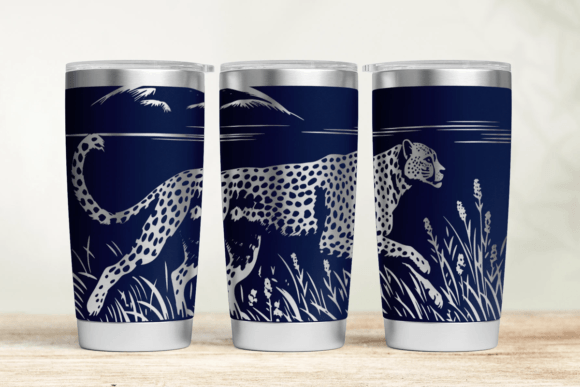 Cheetah Laser Tumbler Wrap