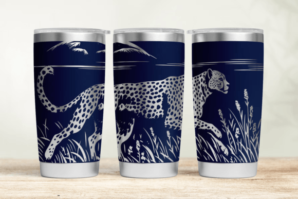 Cheetah Tumbler Wrap SVG