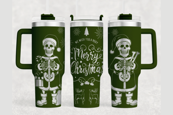 Christmas Tumbler Wrap SVG