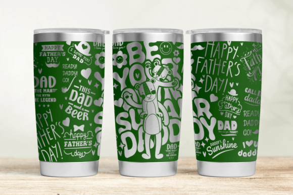 Daddy Tumbler Wrap SVG