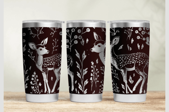 Deer Tumbler Wrap SVG Review for Embroidery Projects