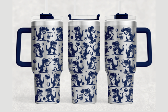 Dinosaur 40oz Laser Tumbler Wrap SVG