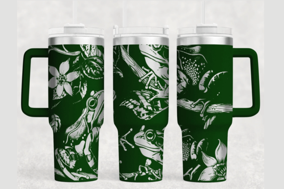 Frog Tumbler Wrap SVG