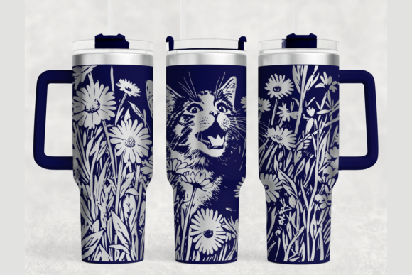 Fun Cat Tumbler Wrap SVG
