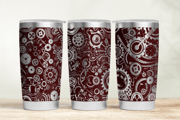 Gear Tumbler Wrap SVG