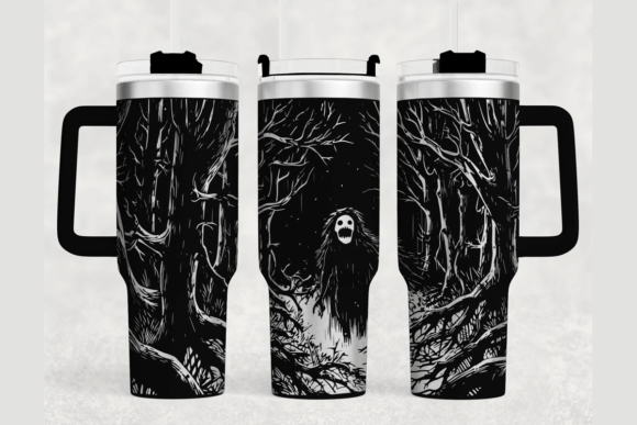 Horror Tumbler Wrap SVG