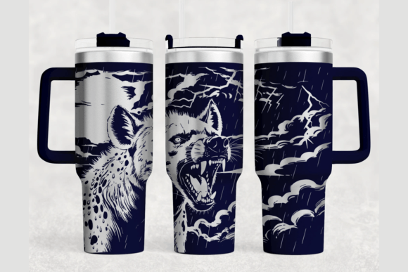 Hyena 40oz Laser Tumbler Wrap SVG