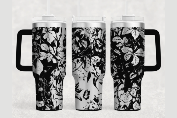 Ivy 40oz Laser Tumbler Wrap SVG