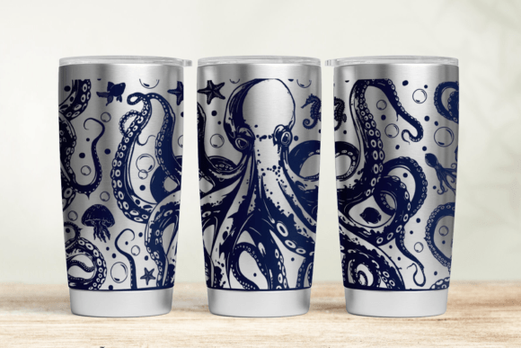 Octopus Tumbler Wrap SVG Review for Embroidery Projects