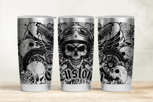 Rider 20oz 30oz Laser Tumbler Wrap SVG