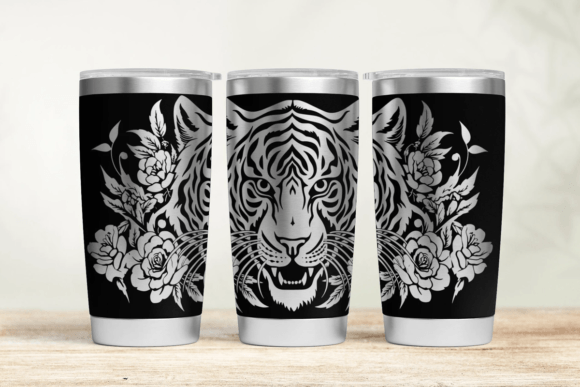 Tattoo 40oz Laser Tumbler Wrap SVG
