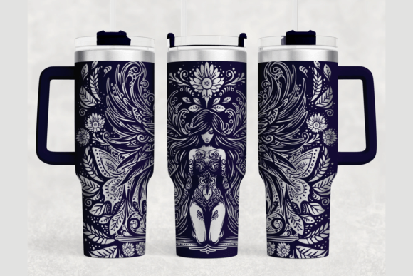 Women 40oz Laser Tumbler Wrap SVG
